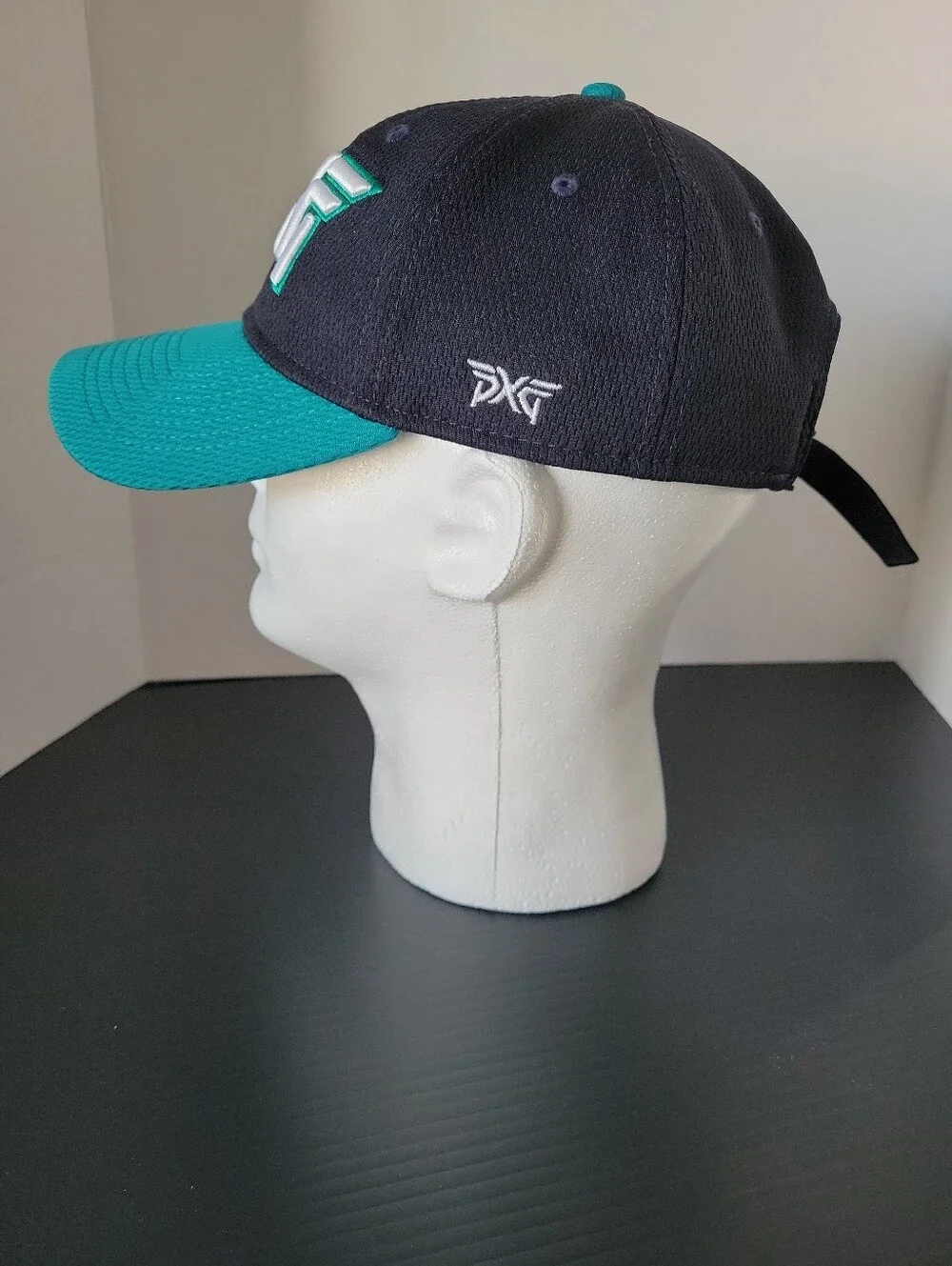 PXG New Era Golf Hat Teal Navy White Adjustable Strapback Embroidered Logo
